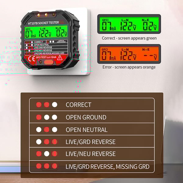🔥 49% RABATT – Uttagsdetektor med LCD-skärm