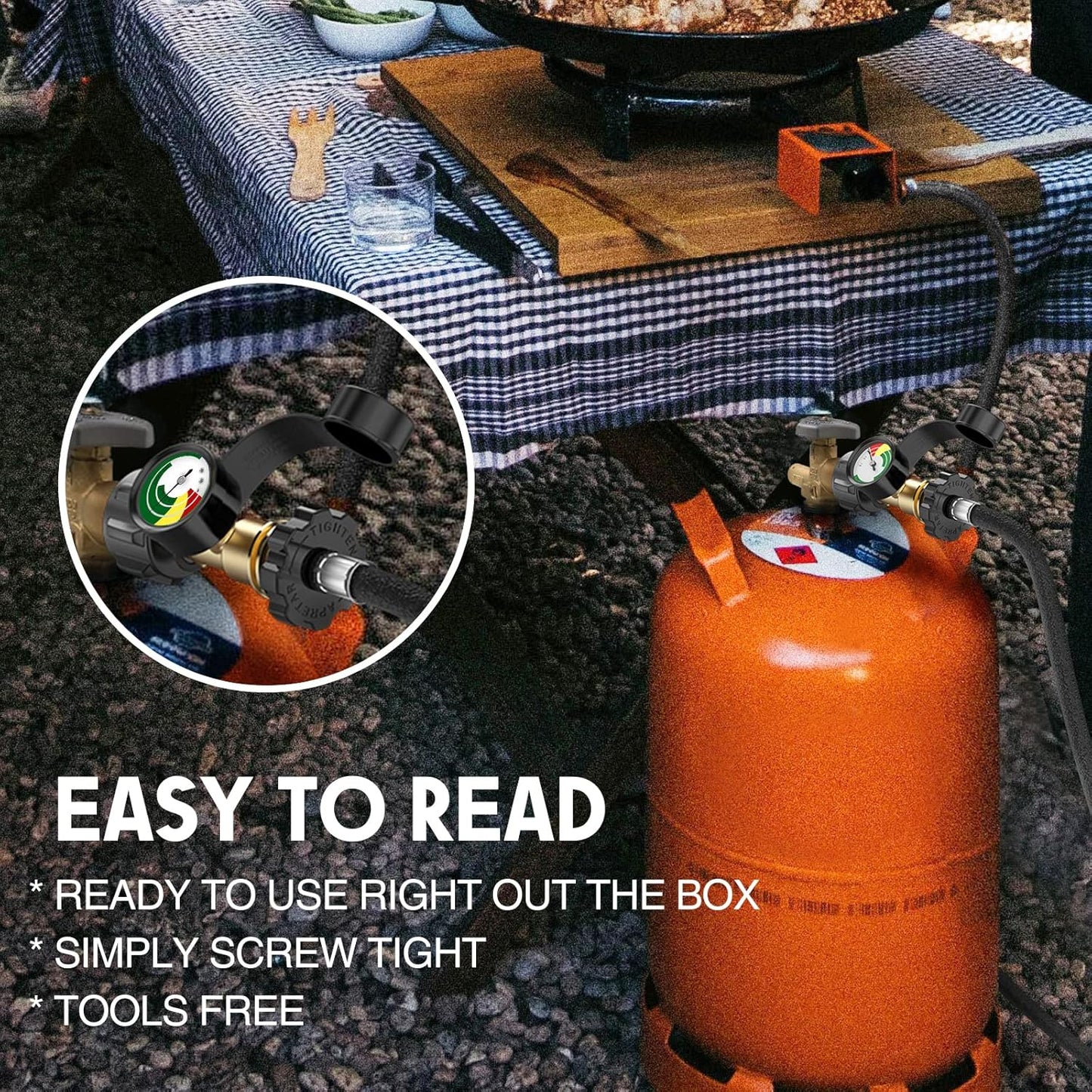 🔥Superdeal! 40% Rabatt! – Universell Gasnivåmätare för 5–40 lb Gasolflaskor – Perfekt för Grill, Husvagn & Värmare