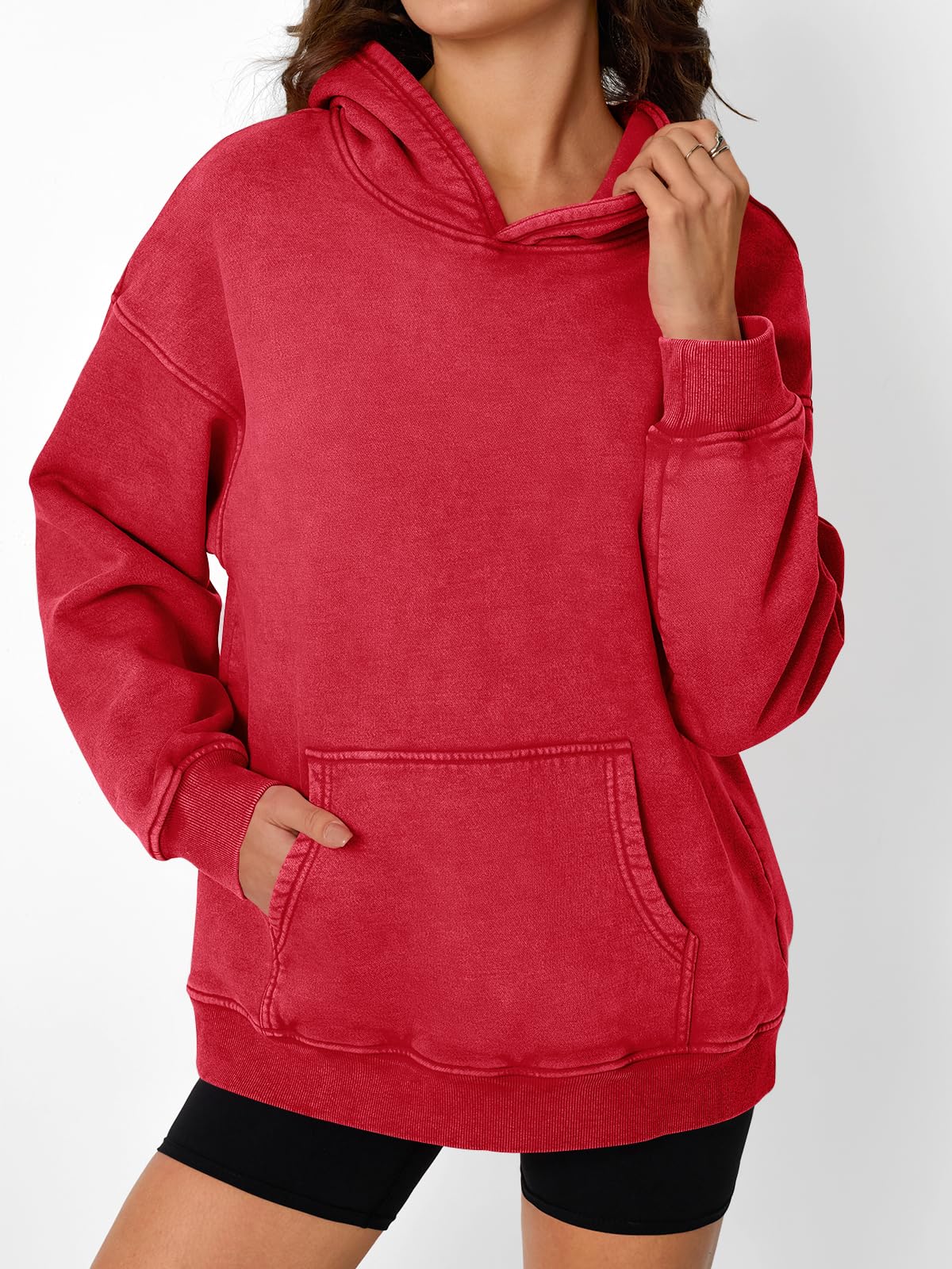 ✨Unisex Casual Oversized Acid Wash Toppar Hoodie Tröja (Köp 2 Fri Frakt)