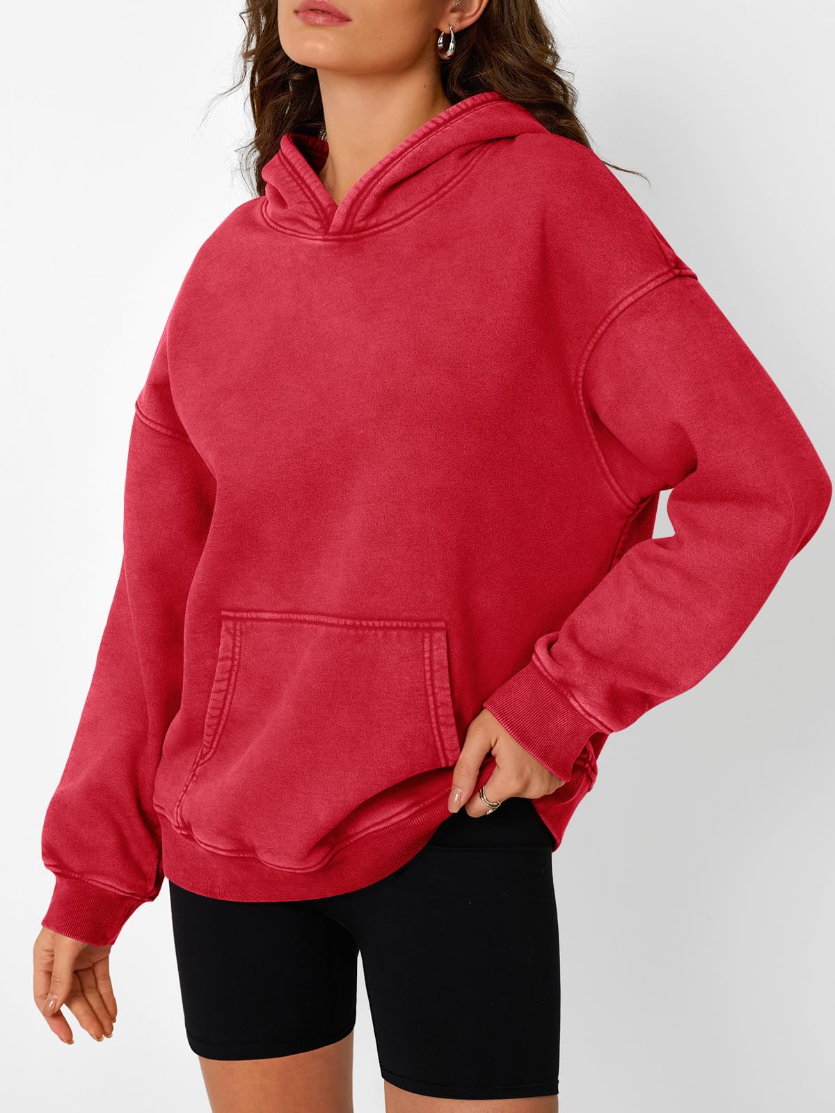 ✨Unisex Casual Oversized Acid Wash Toppar Hoodie Tröja (Köp 2 Fri Frakt)