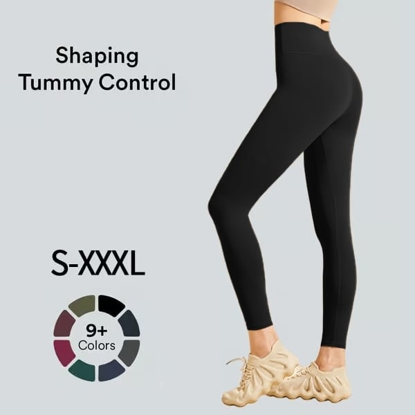 📢 Exklusiv Blixtrea – 49% RABATT!🔥 Högmidjade Träningsleggings med Tummy Control
