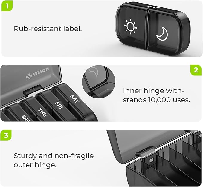 🔥Superdeal! 39% Rabatt! – Portabel Ljus- och Fuktresistent Pillerlåda