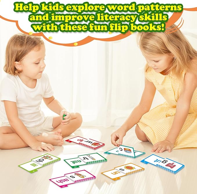 🔥 49% RABATT – 30 Läs- & Rimmande Flipböcker