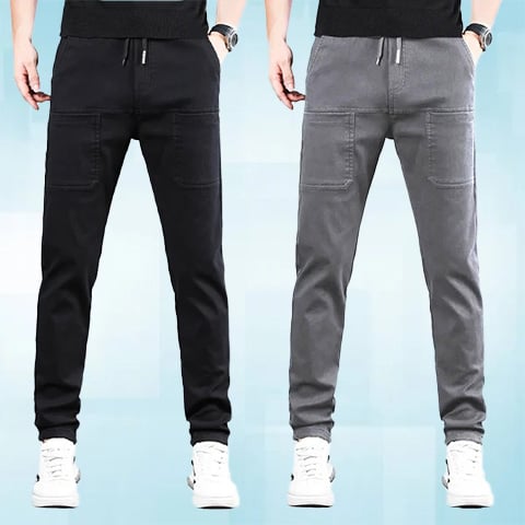 🔥 HET REA – 49% RABATT! 🥰 MultiPants – Högstretchiga och Slitstarka Cargo-byxor med Flera Fickor