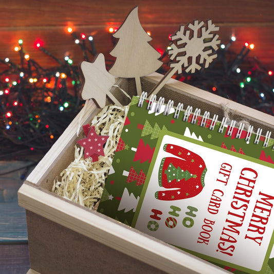 🎁🎅🏼GOD JUL! GAVAKORTBOK📚Hårdomslag & Hållbar Linje (♻️Gratis PDF Inkluderad!)