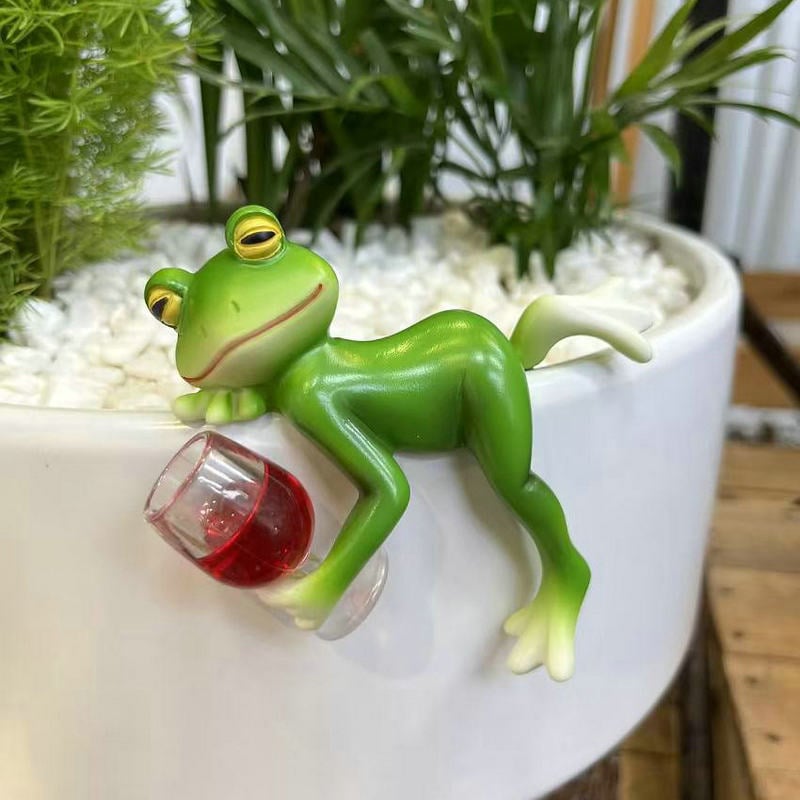 🔥 50% Rabatt! Den Sötaste Grodan i Din Kruka – Ge Växterna Lite Personlighet!