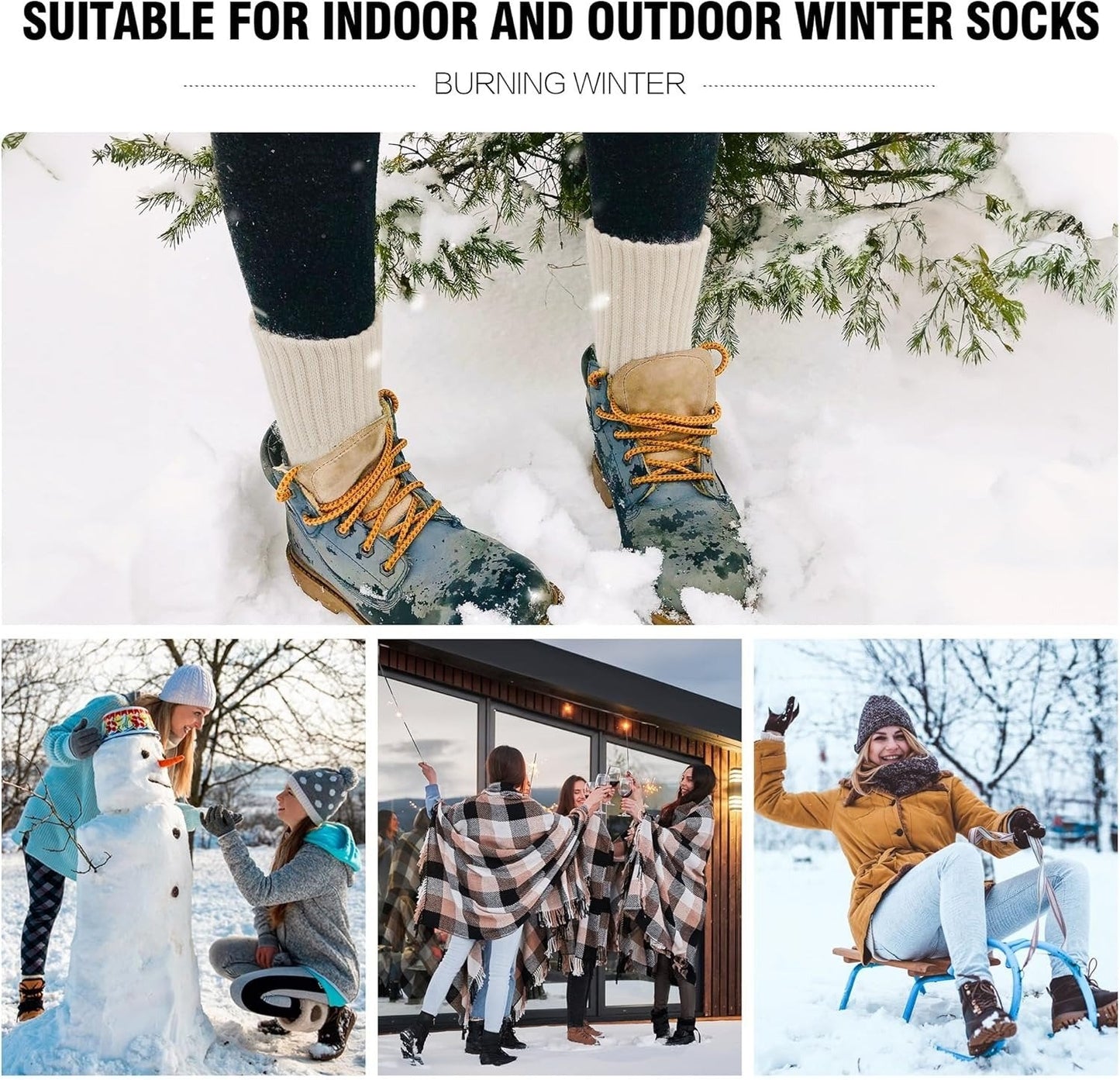 🏆 SISTA DAGEN REA 49% RABATT - 5 par enfärgade damstrumpor till halva vaden