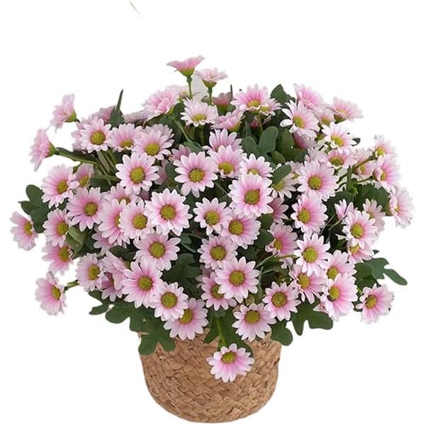 💥Sista dagen! Endast 26 SEK styck – Konstgjorda utomhusblommor "Sunset Mums" – UV-beständiga, vattentäta och vindresistenta