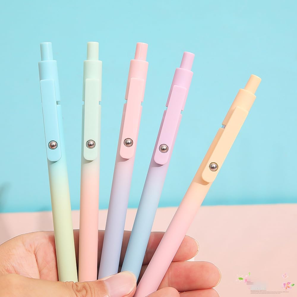 🔥 Superdeal! 31% Rabatt! – 5-pack Svarta Gelbläckspennor – 0.5mm Snabbtorkande & Mjukt Flöde