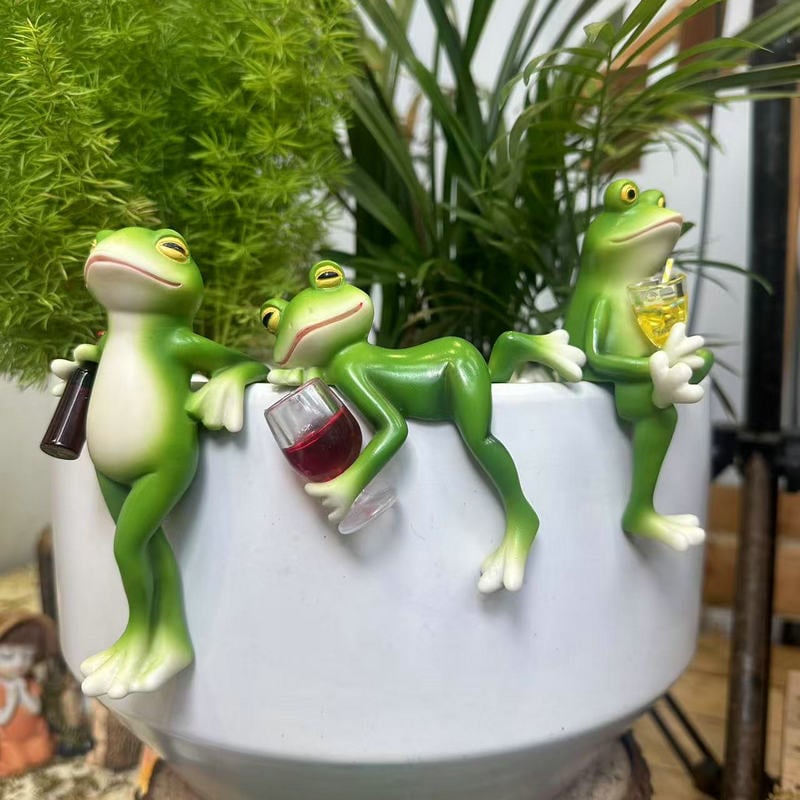 🔥 50% Rabatt! Den Sötaste Grodan i Din Kruka – Ge Växterna Lite Personlighet!