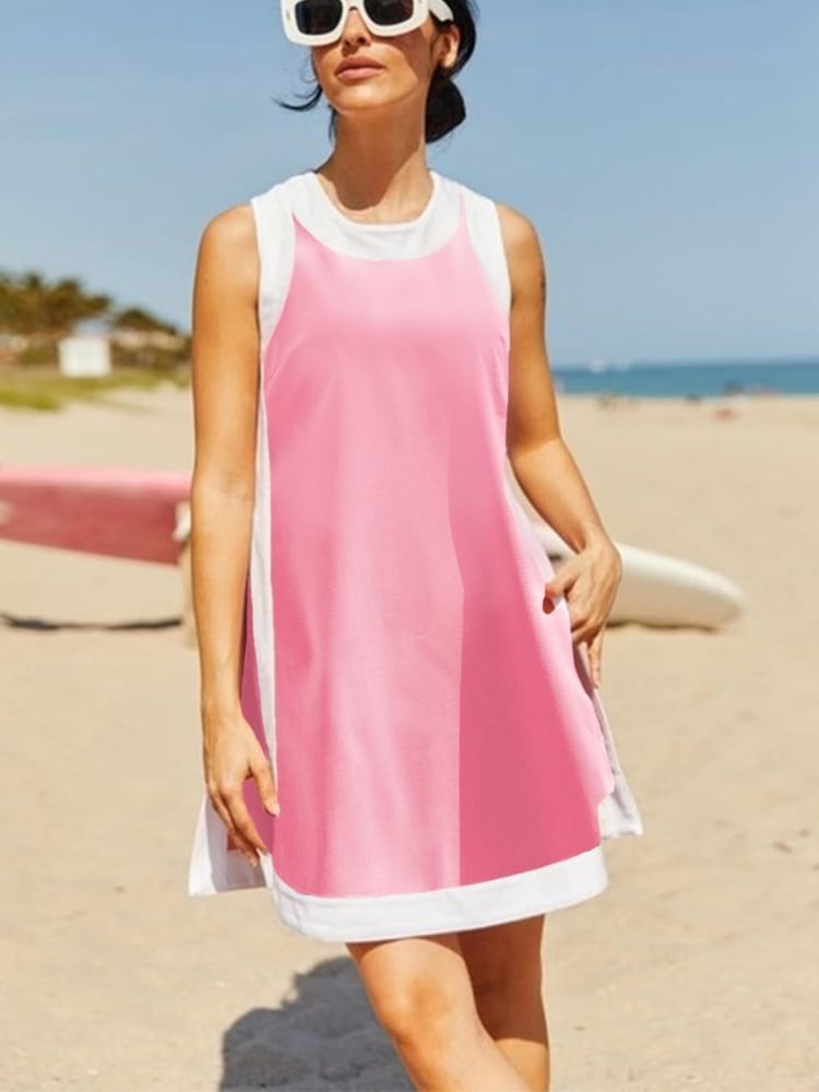 🔥Superdeal! 49% Rabatt! – 2-delat Set för Kvinnor – Färgglatt, Bekvämt & Perfekt för Sommaren! Med Fickor!