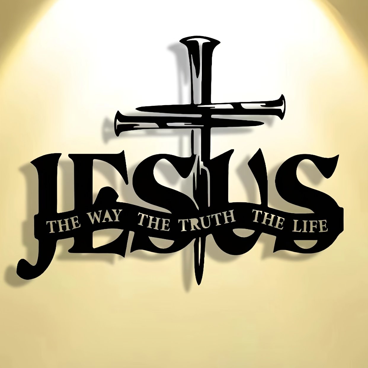 (🎁Sista dagen 49 % rabatt)🔥Jesus & Cross Design Wall Art - ⌛Begränsad handgjord serie