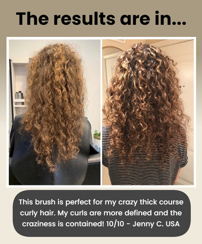 🔥Superdeal! 50% Rabatt! – Bounce Curl Stylingborste – Forma Perfekta Lockar med Studs & Definition!