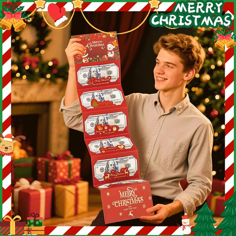 🎄 Julig Penga kuvert med Pengaklamma