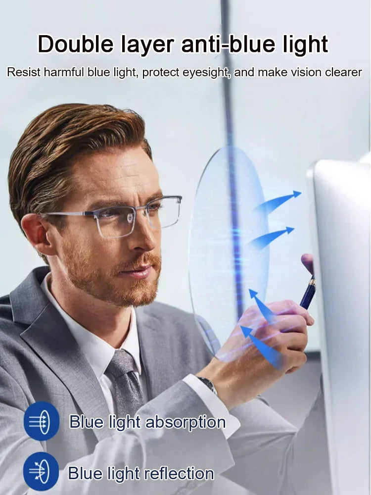 🔥 49% RABATT – 👓 Ultralätt Anti-Blåljus Läsglasögon